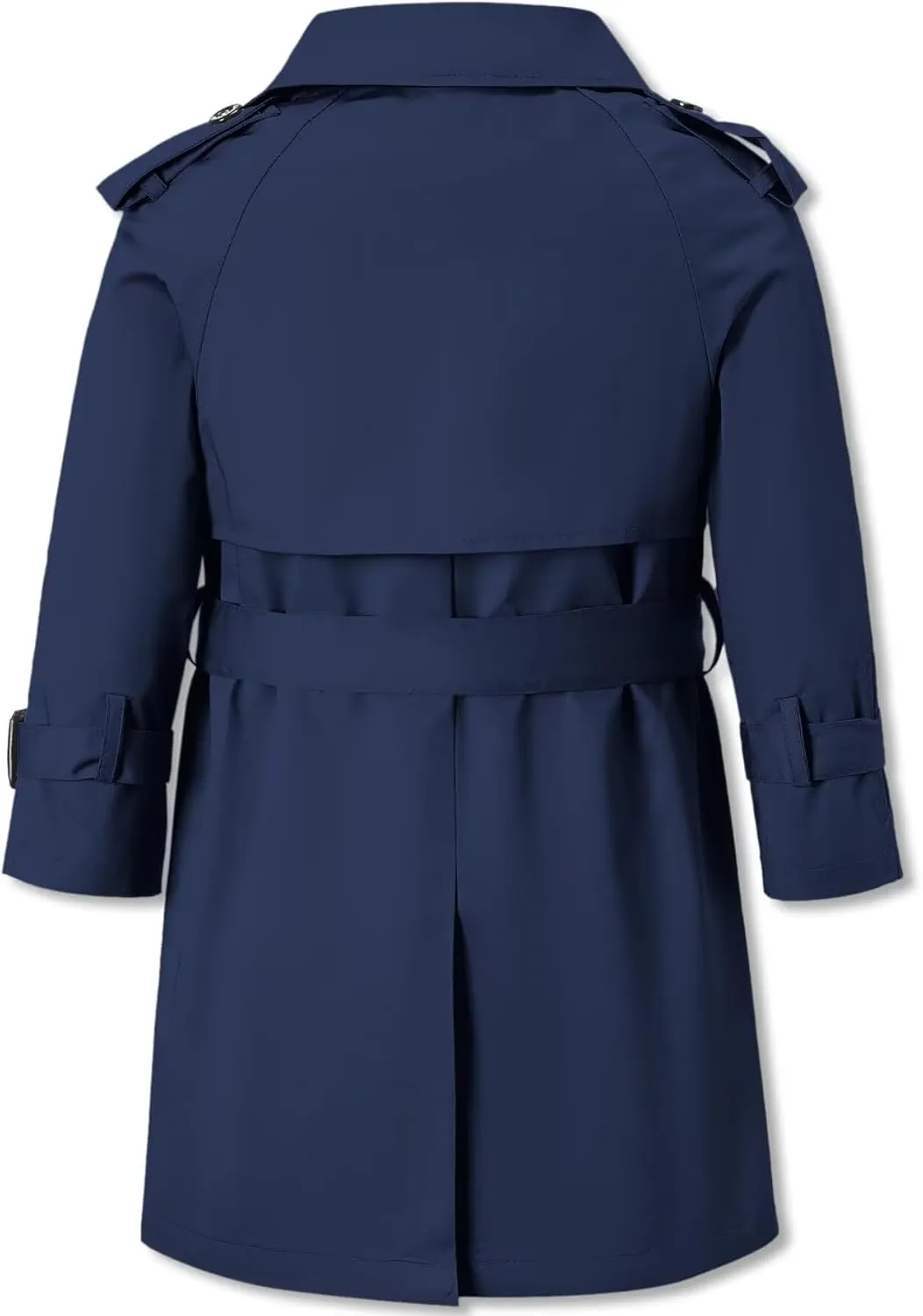 Betusline Boys Waterproof Trench Coat Double Breasted Classic Belted Outwear Jacket Dress Coats