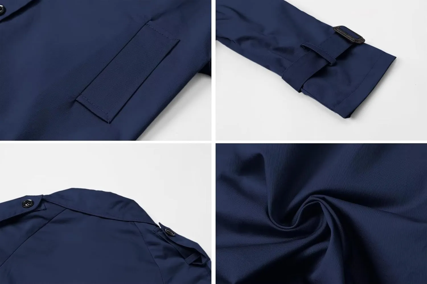 Betusline Boys Waterproof Trench Coat Double Breasted Classic Belted Outwear Jacket Dress Coats