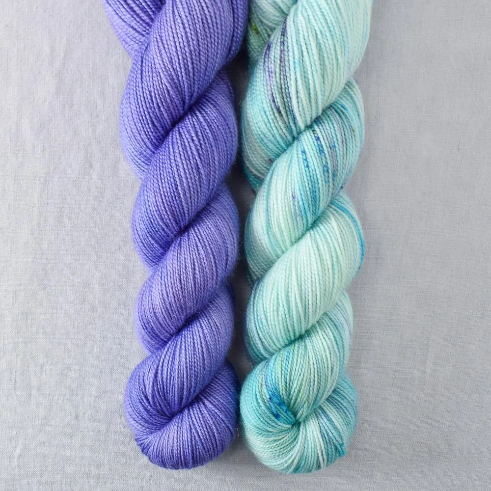 Blue Savannah, Light Clematis - 2-Ply Duo - Babette