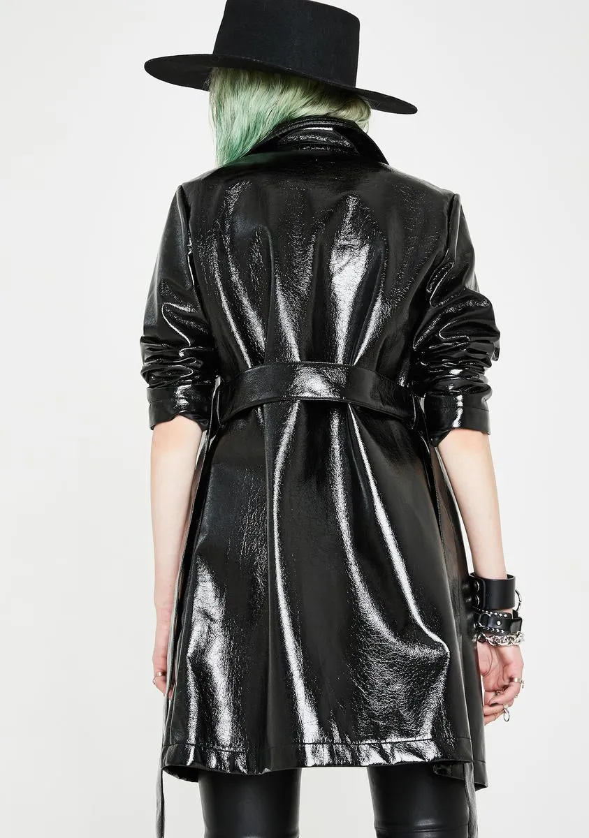 Broken Dreams PVC Trench Coat