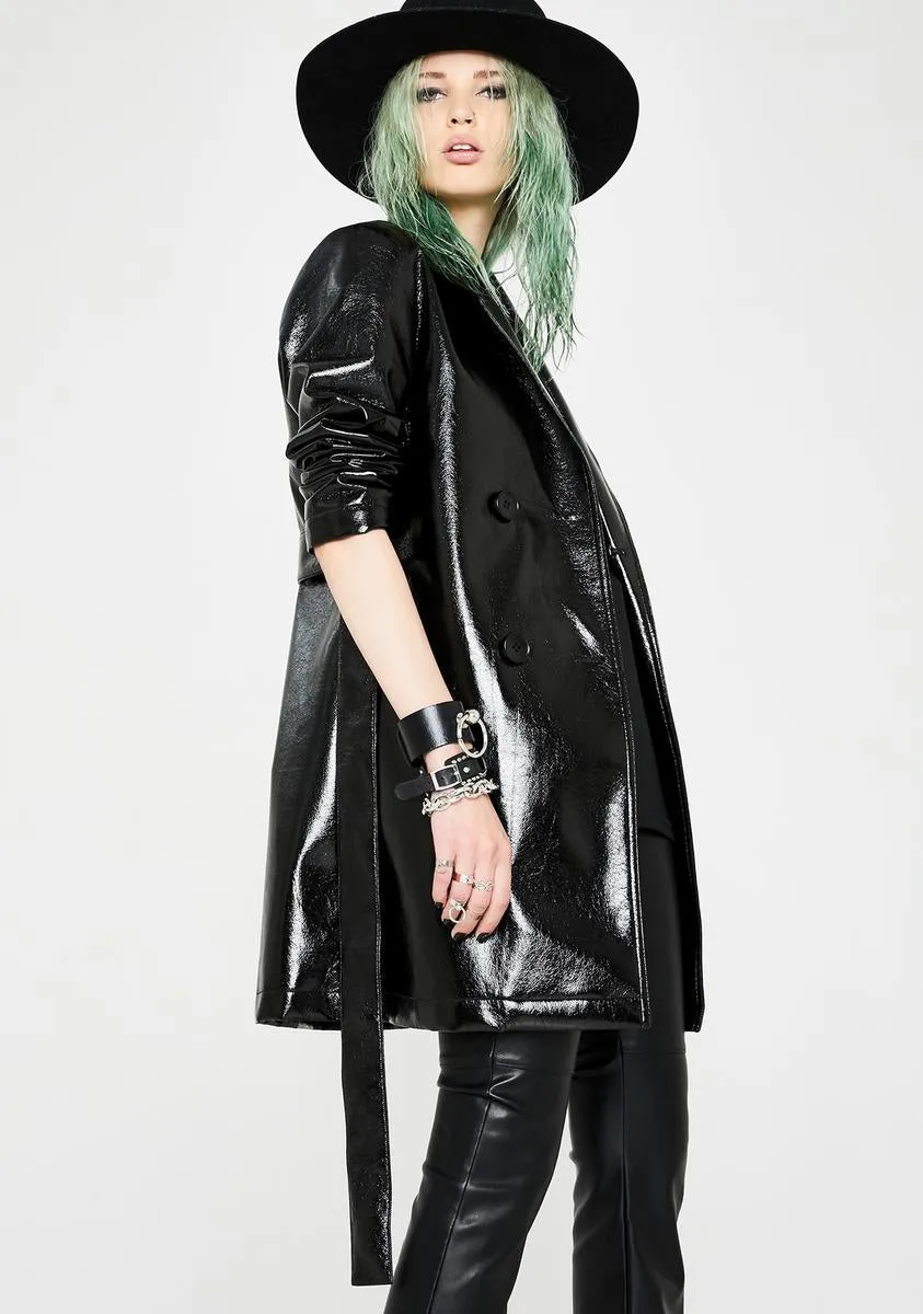 Broken Dreams PVC Trench Coat