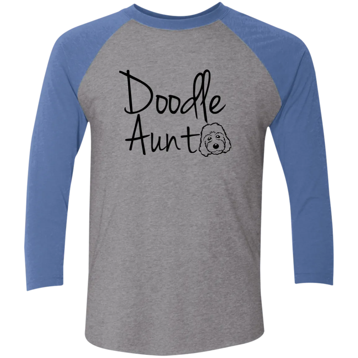 Doodle Aunt 3/4 Sleeve Baseball Raglan T-Shirt
