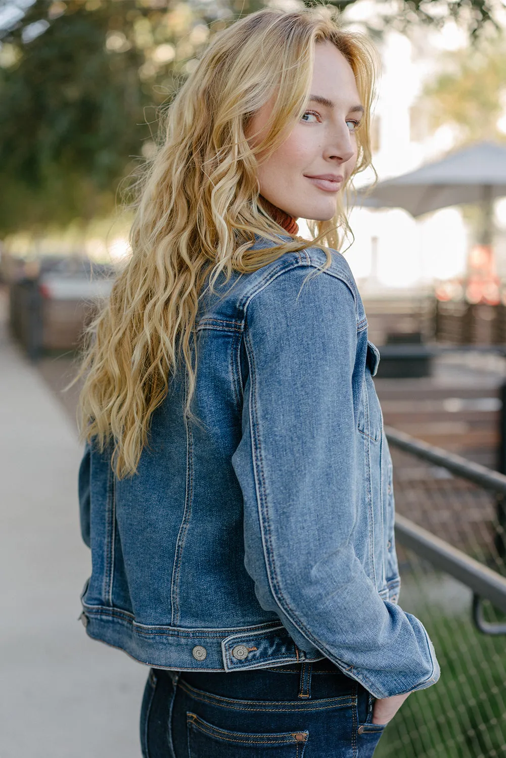 Jana Classic Vintage Wash Denim Jacket