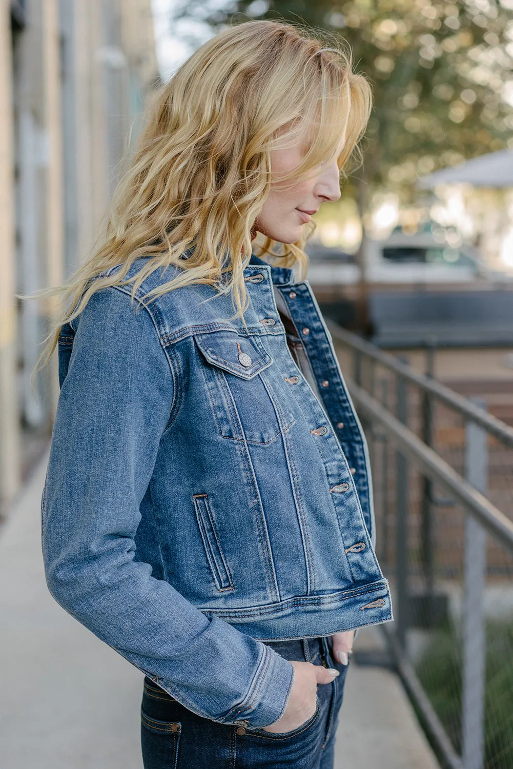 Jana Classic Vintage Wash Denim Jacket