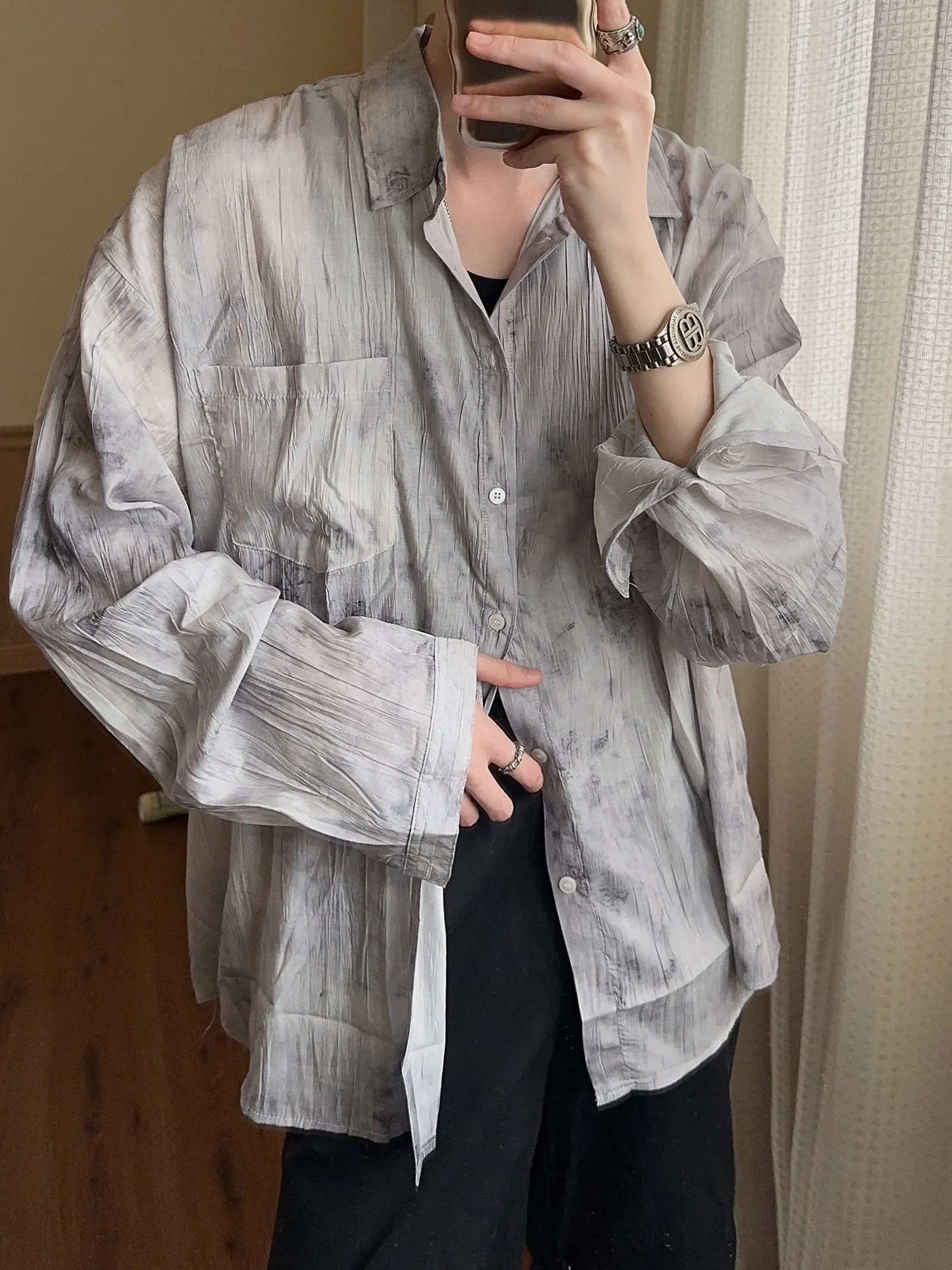 JM Bleached Loose Shirt