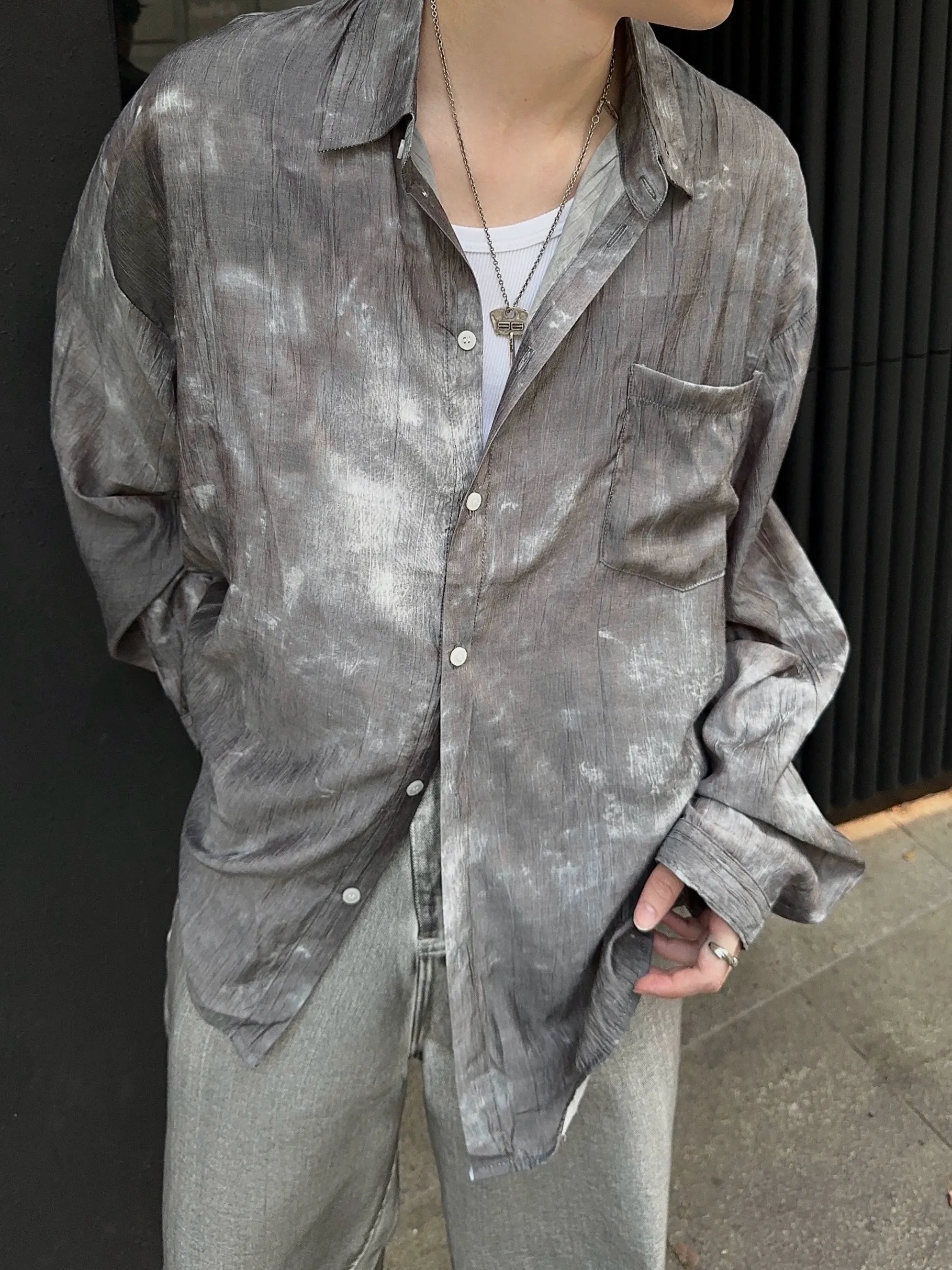 JM Bleached Loose Shirt