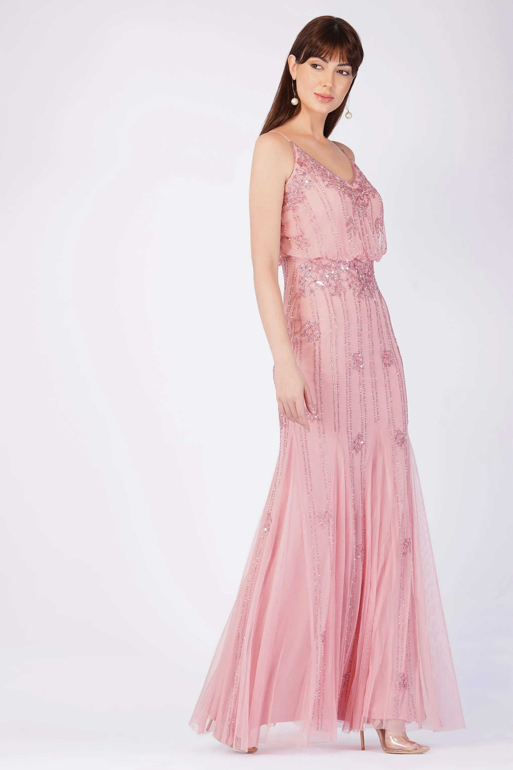 Keeva Dusty Pink Bridesmaid Dress