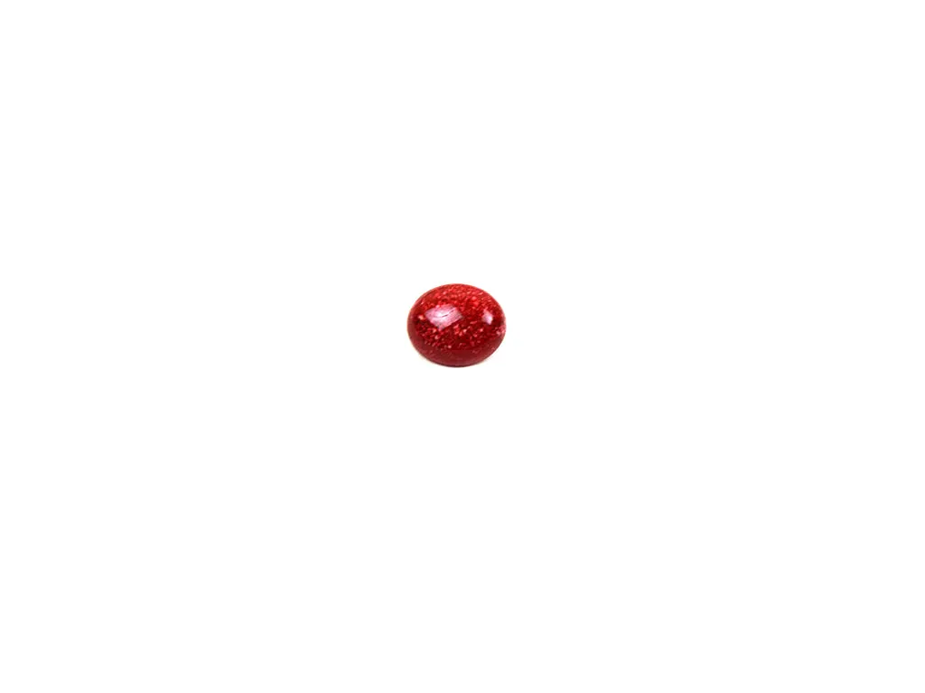 Red Oval Marble Look Acrylic Buttons