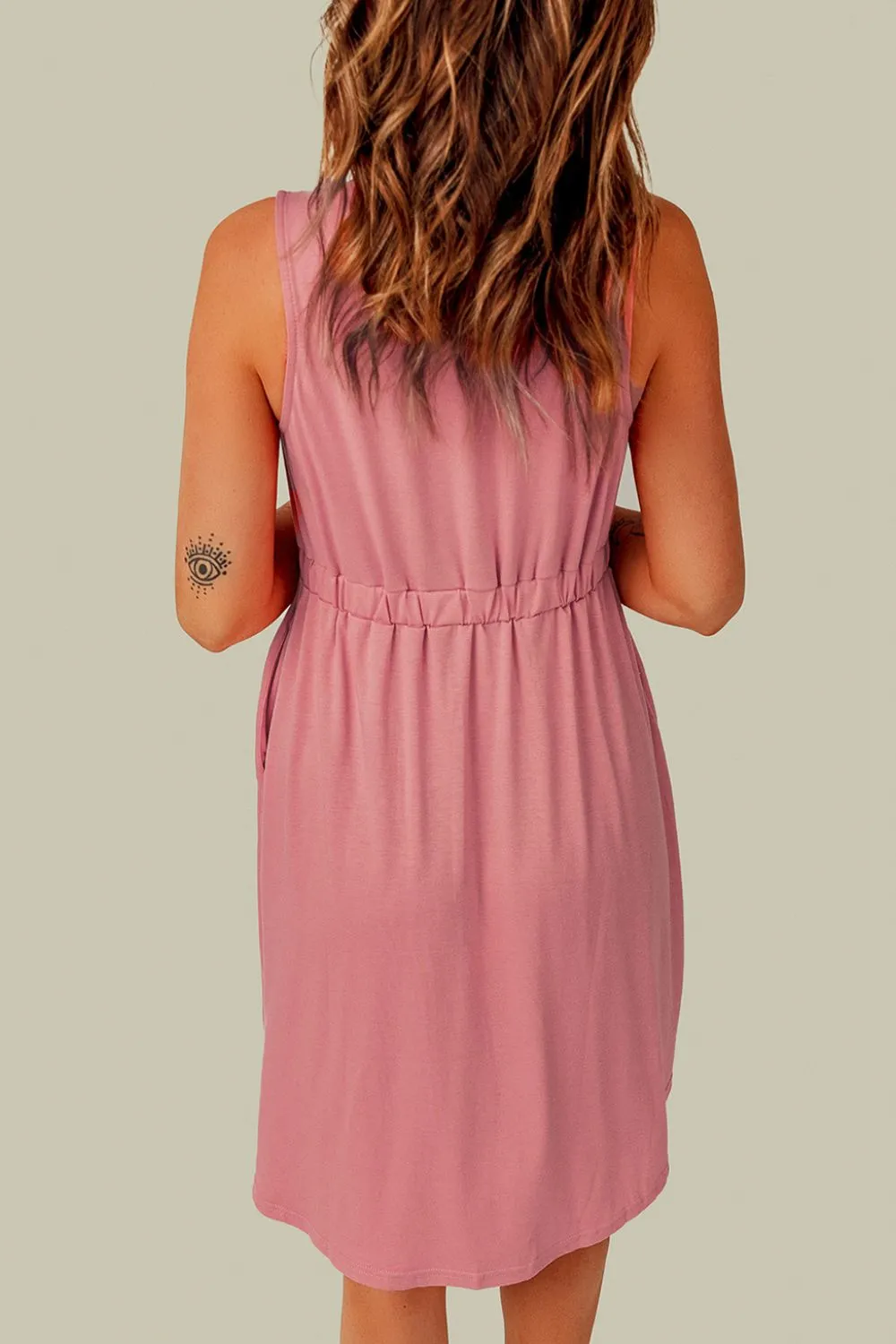 TastyHottie - Sleeveless Button Down Mini Magic Dress